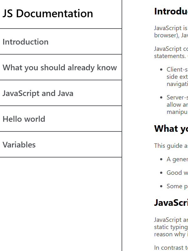 FreeCodeCamp Technical Documentation Page
